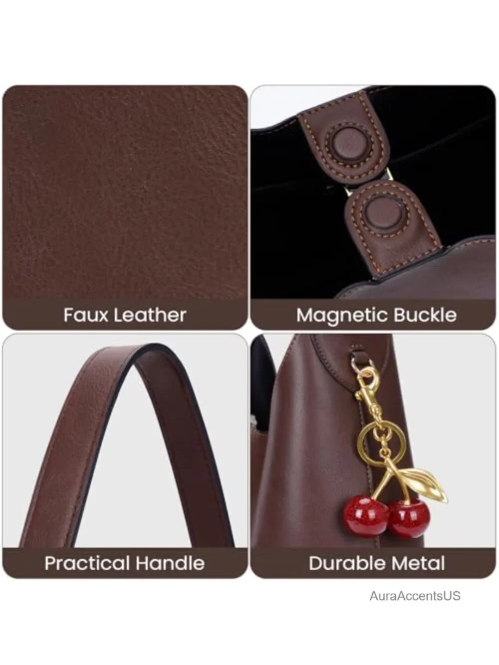 Faux Suede Hobo Bag Vegan Leather Shoulder Tote Medium Slouchy Designer Purse